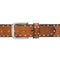 Depeche. - Leather Belt With Studs Cognac UNNA S