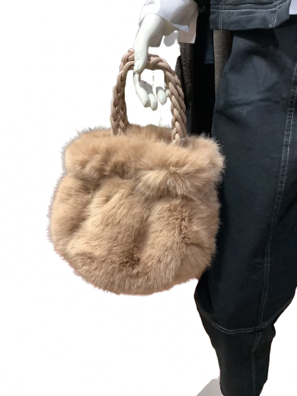 Alex•Max - Fluffy Bag Beige