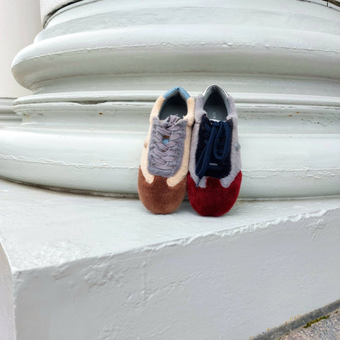 Noa Harmon - Delores Teddy Sneakers Burgundy/Blue