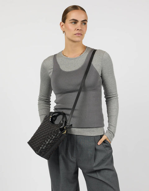 O My Bag Amsterdam - Mara Midi Black Woven UNNA S