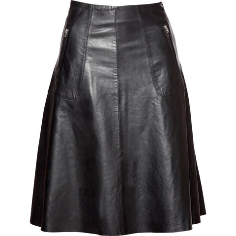 BTF•CPH - Leather Skirt Black - UNNA S