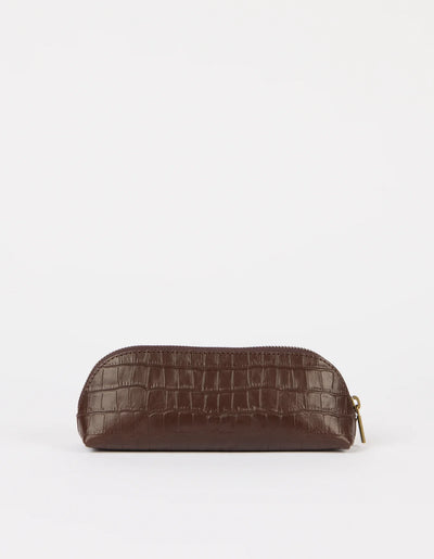 O My Bag - Pencil Case Chocolate Croco