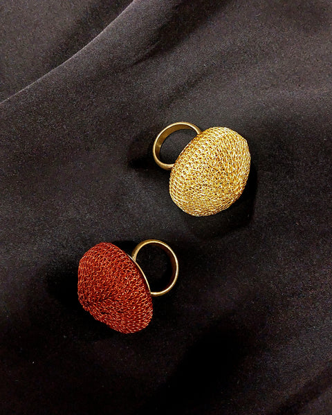 Lotta & Djossou Paris  - Solstice Ring Red - UNNA S