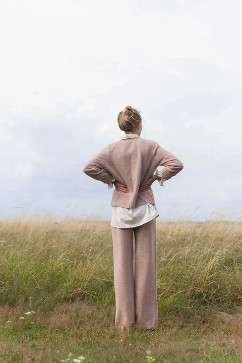 Blue Sportswear - Fran Wool Trousers Old Rose - UNNA S