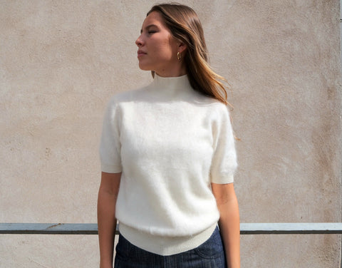 MeiMeij - Woolen Knit Tee Snow