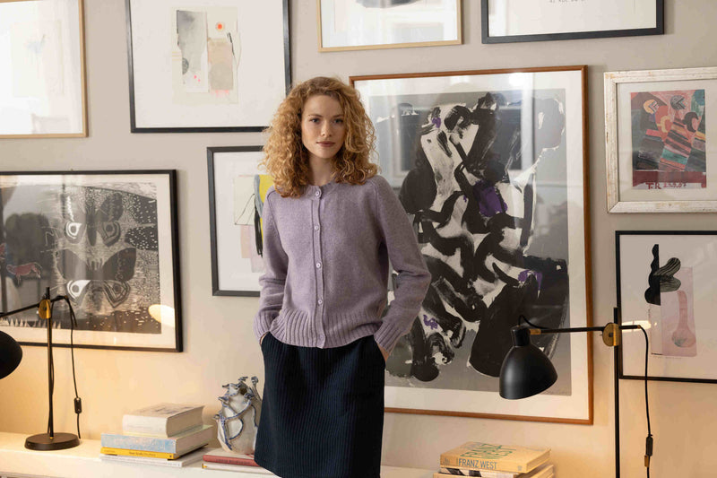 Blue Sportswear - Cara Wool Cardigan Thistle-melange