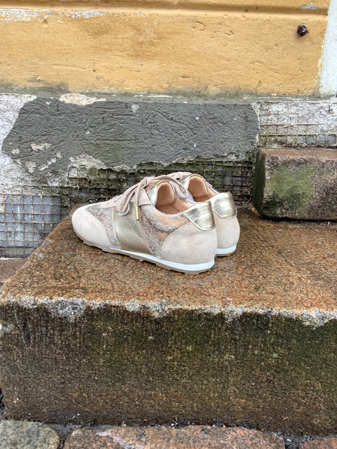Babouche Lifestyle - Yolanda Sneaker Beige/Gold
