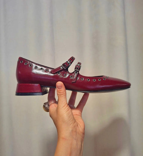 Bibi Lou – Liana Mary Jane Burgundy - UNNA S