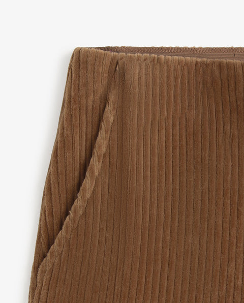 Yerse - Matilde Wide Leg Corduroy Trousers Brown