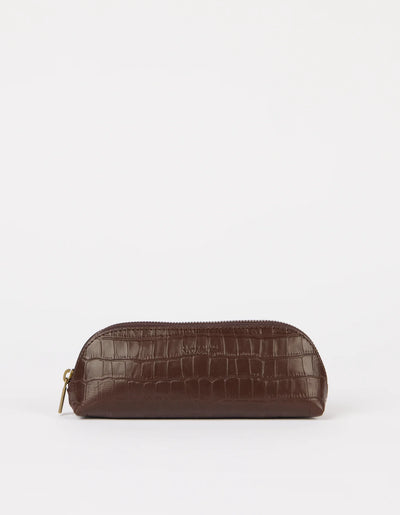 O My Bag - Pencil Case Chocolate Croco