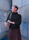 LaSalle – Wool High Neck Sweater Brown