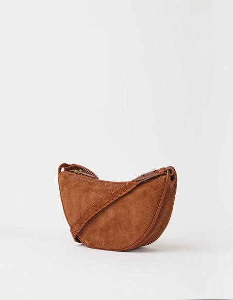 O My Bag - Leo Midi Suede Cognac UnnaS