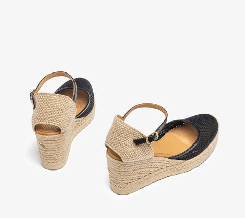 Unisa - Anna Espadrillo Mesh Black UnnaS