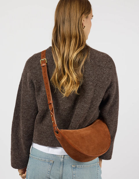 O My Bag - Leo Midi Suede Cognac UnnaS