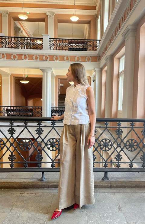 Mes Demoiselles Paris – Soleil Pants Beige - UNNA S