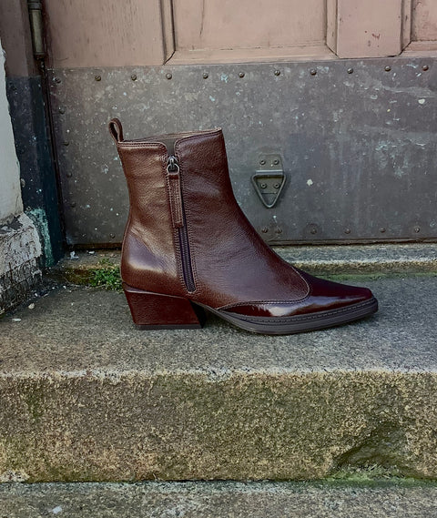 Unisa - Cowboy Ankle Boot Black