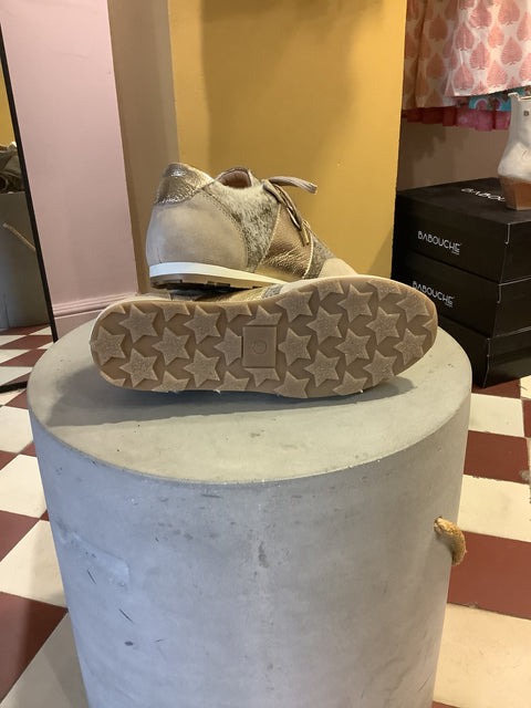 Babouche Lifestyle - Yolanda Sneaker Beige/Gold