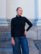 LaSalle - Side Tie Wrap Shirt Black