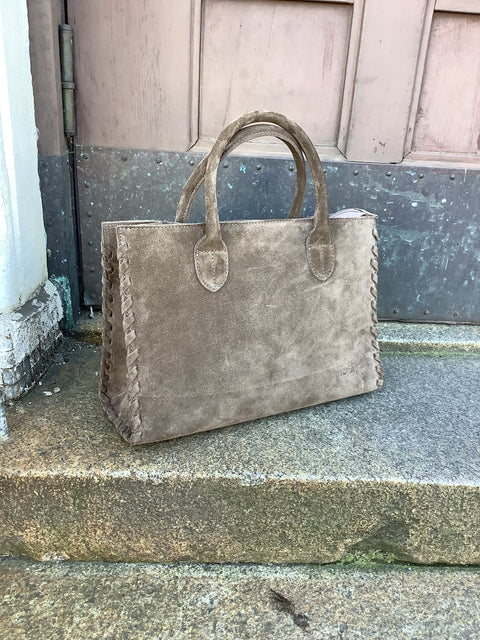 Unisa - Thais Split Leather Bag Taupe