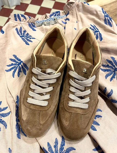 Babouche Lifestyle - Saar Suede Sneaker Brown UnnaS