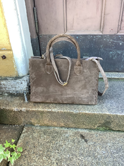 Unisa - Thais Split Leather Bag Taupe