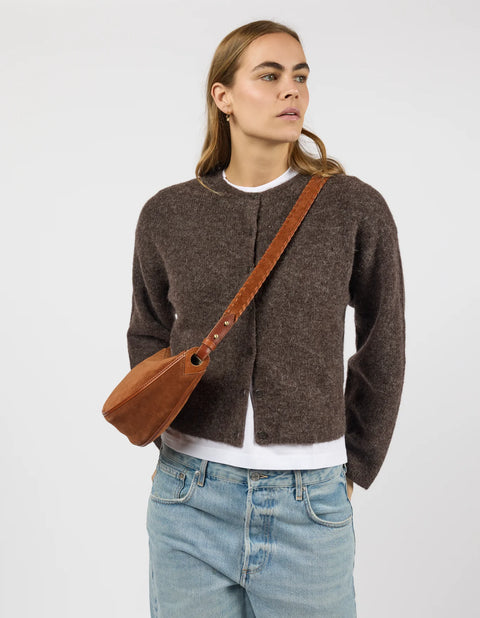 O My Bag - Leo Midi Suede Cognac UnnaS