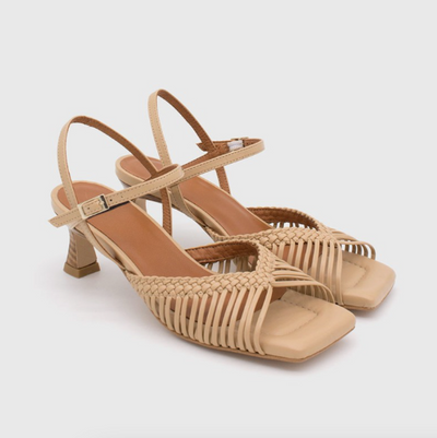 Ángel Alarcón - Kelly Heeled Sandal Beige