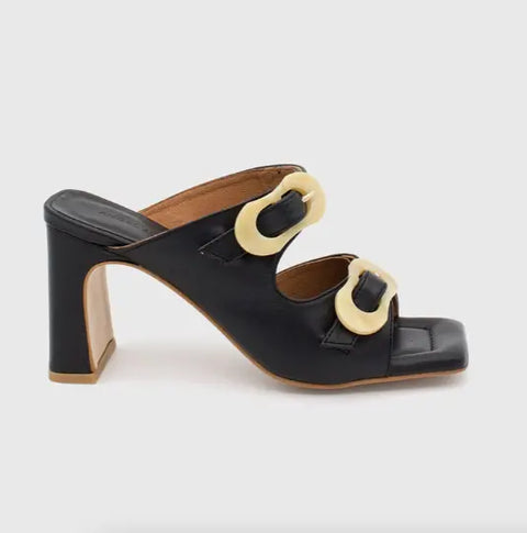 Ángel Alarcón - Tiffany Heeled Sandal Black - UNNA S