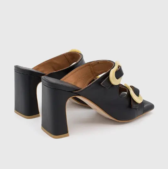 Ángel Alarcón Tiffany Heeled Sandal Black – UNNA S