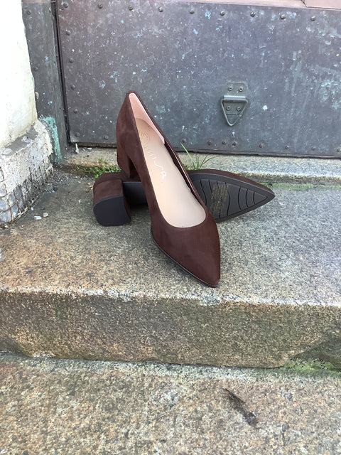 Unisa - Lanthe Pointed Toe Pump Walnut