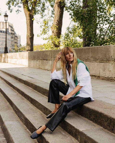 Yerse - Eve Sheepskin Pants Black