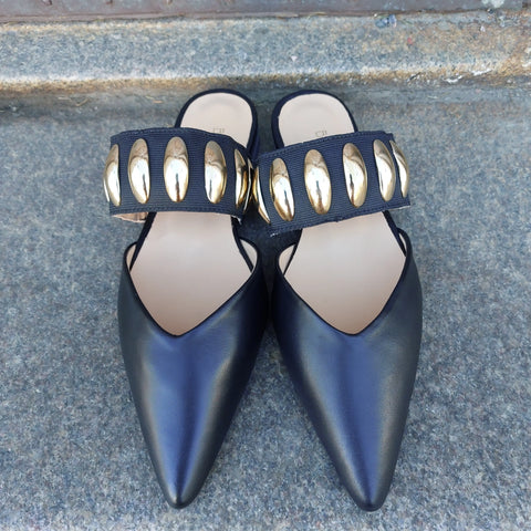 Babouche Lifestyle - Grace Mule Sandal Black UNNA S