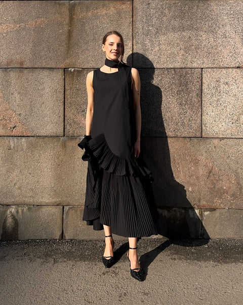 MeiMeij - Abito Dress Black UNNA S