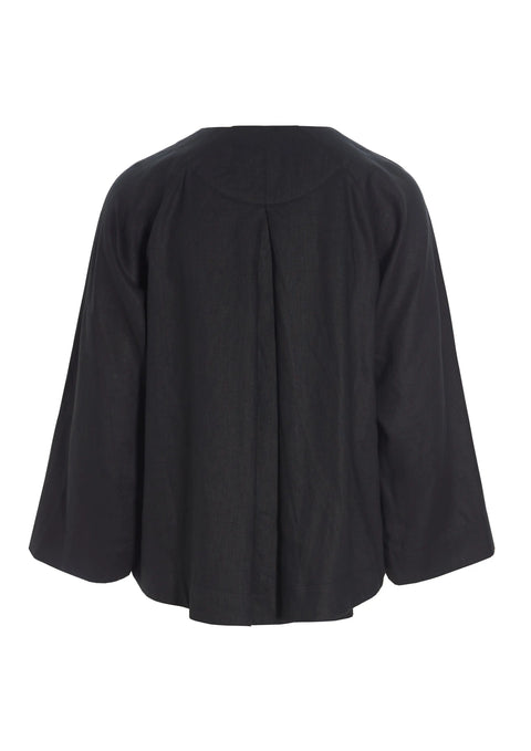 Bitte Kai Rand - Linen Shirt Black - UNNA S