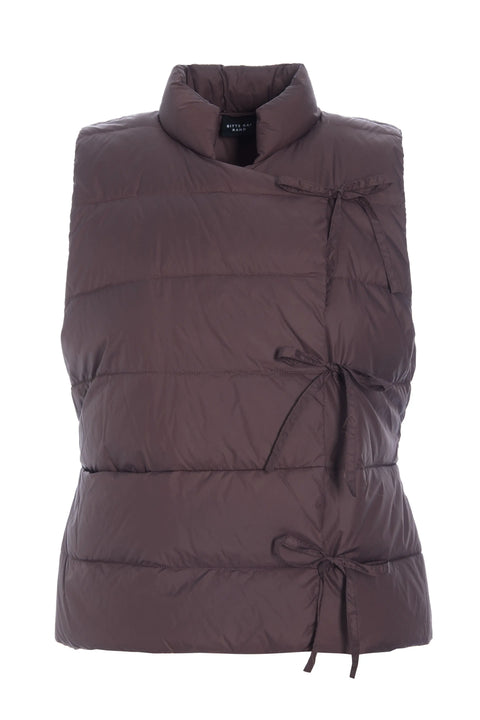Bitte Kai Rand - Feather Down Side Tie Vest Puce UnnaS
