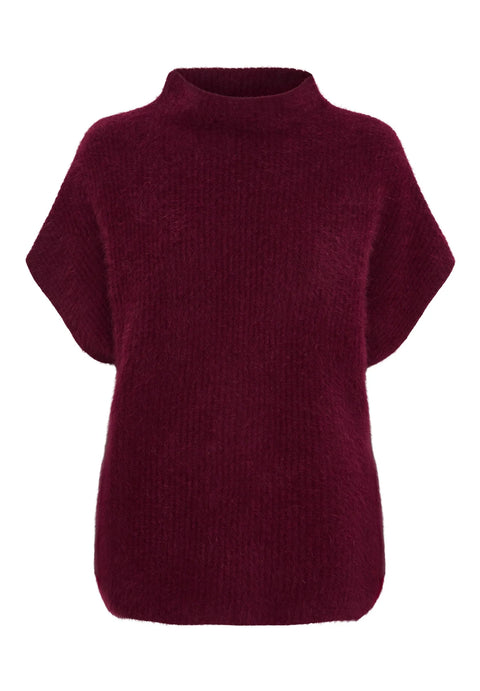 BTF•CPH - Belle Cashmere Raccoon Pullover Burgundy