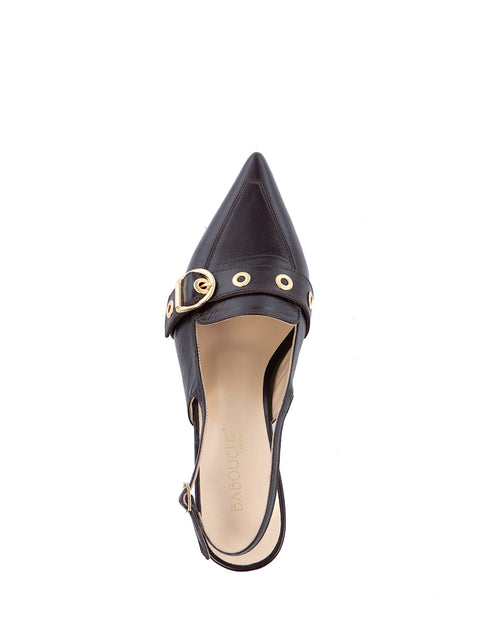 Babouche Lifestyle – Elba Slingback Brown UnnaS
