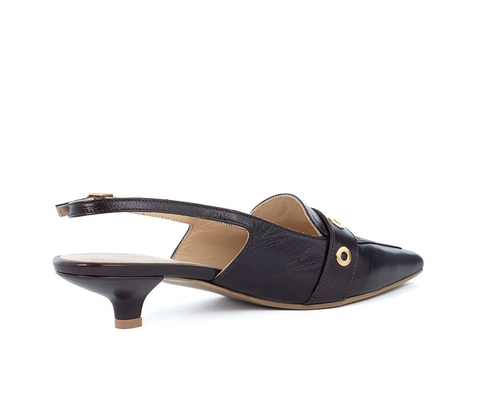 Babouche Lifestyle – Elba Slingback Brown UnnaS
