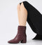 Bibi Lou - Cassandra Ankle Boot Burgundy - UNNA S