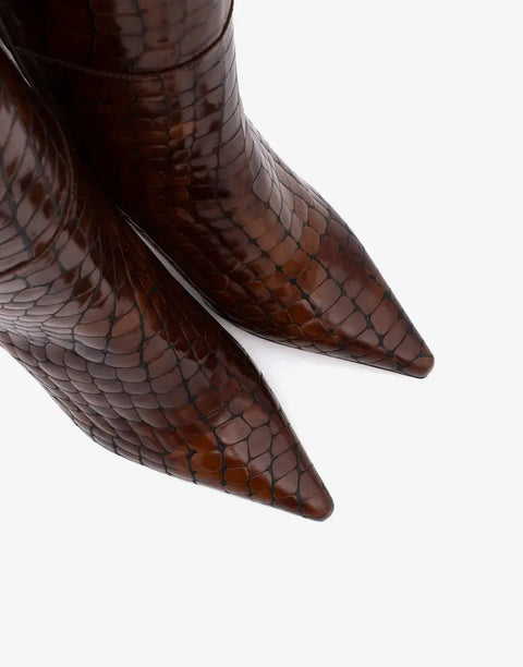 Ángel Alarcon - Liliana Boot Crocodile UnnaS