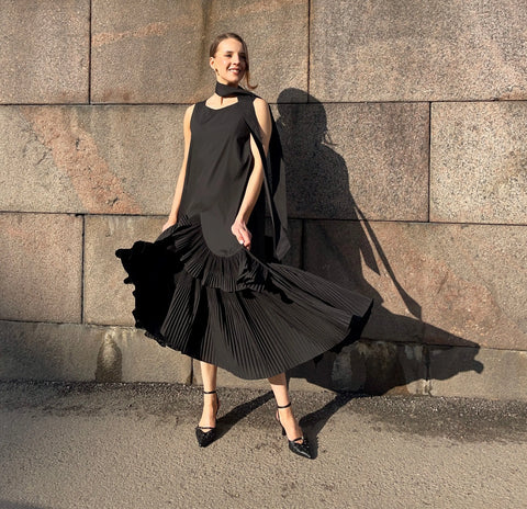 MeiMeij - Abito Dress Black UNNA S