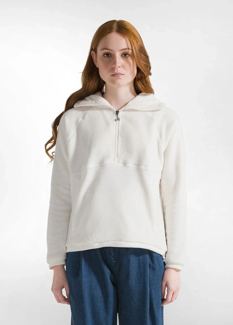 Deha - Fleece Hoodie White - UNNA S