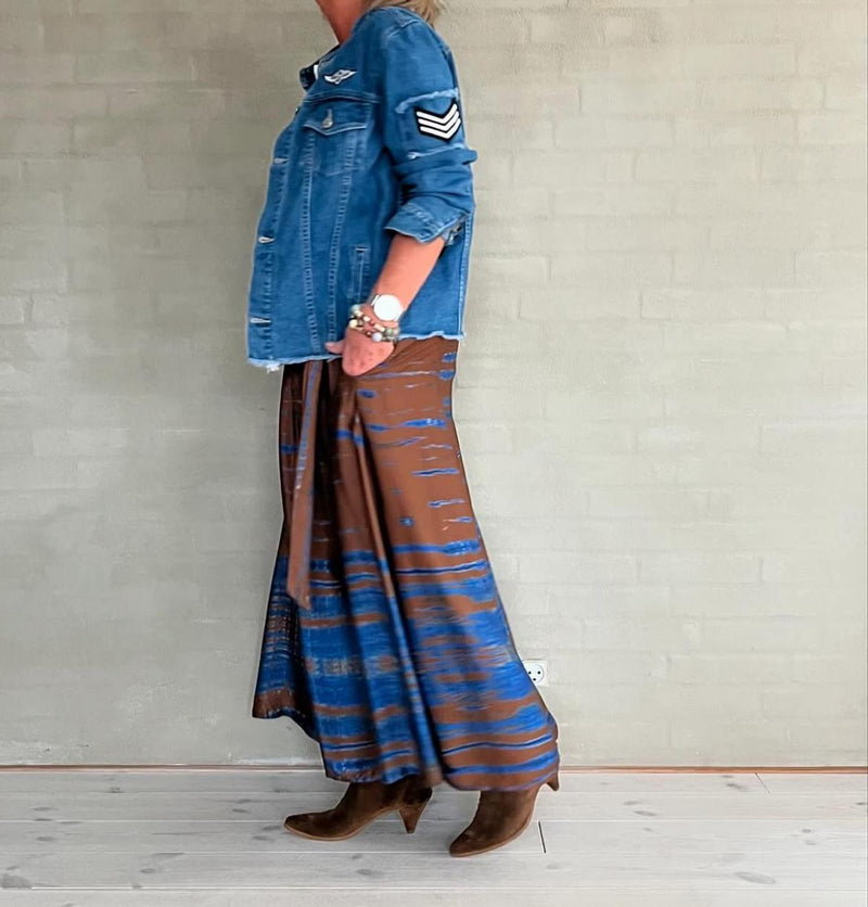 CostaMani - Meredith Skirt Brown/Blue