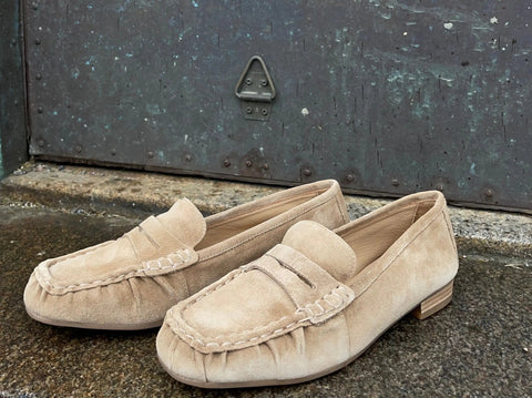 Unisa - Senda Suede Loafer Light Beige UnnaS