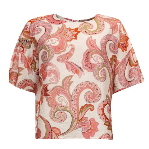 Costamani - Daffodil Beauty Blouse Pink Flower UNNA S