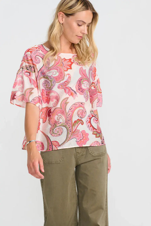 Costamani - Daffodil Beauty Blouse Pink Flower UNNA S