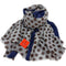 Erfurt Luxury - Dots Wool Scarf Brownie