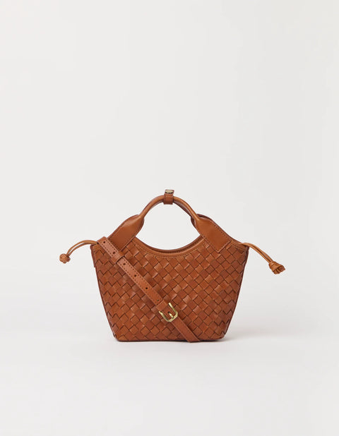 O My Bag Amsterdam - Mara Mini Cognac Woven UNNA S