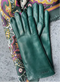 SAUSO – Leather Glove Petrol Green - UNNA S