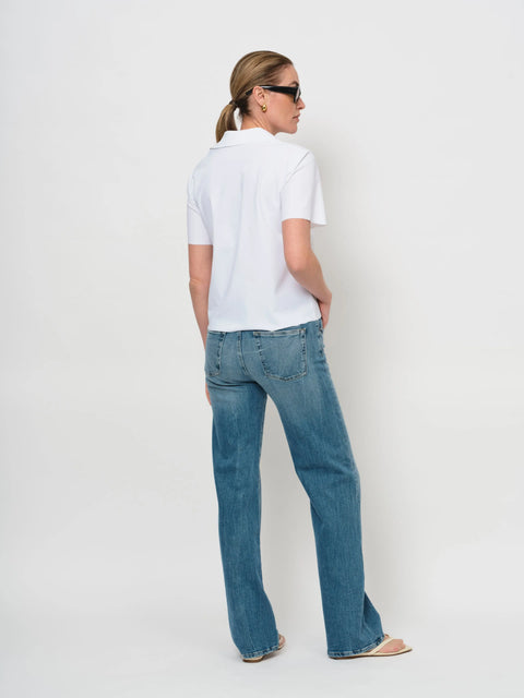 LaSalle- Boxy Crop T-Shirt White - UNNA S